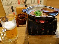 一人打ち上げ、一日ぶりのビールは最高。